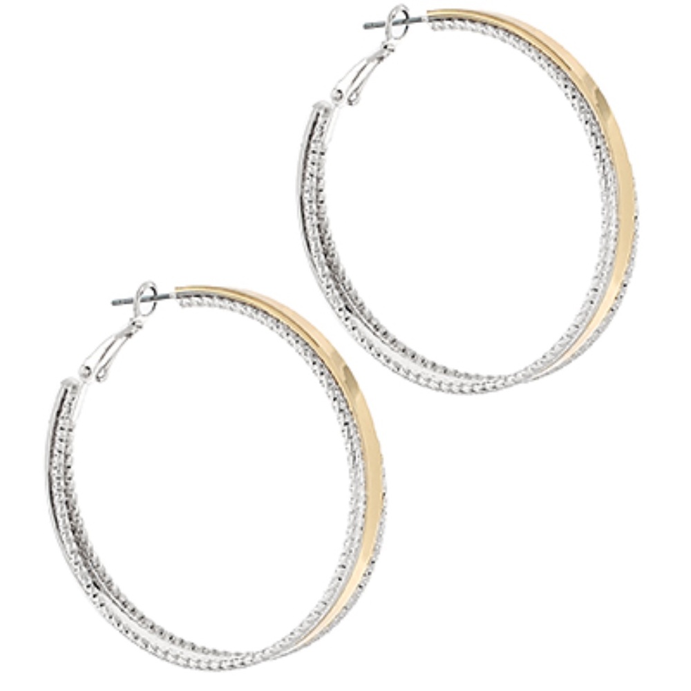 Textured Hoops - Picture 2 of 2